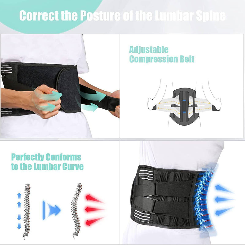 Lumbar Lower Back Support Brace Pain Relief Posture Orthosis Waist Belt Therapy