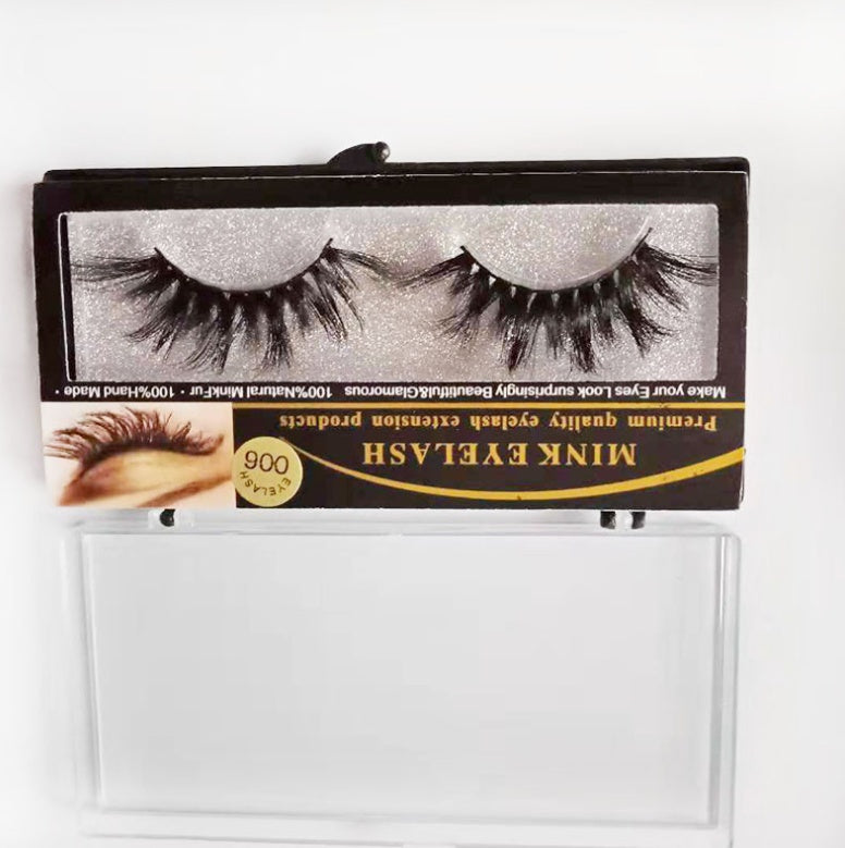 3D mink hair false eyelashes natural thick European and American wholesale handmade eyelashes