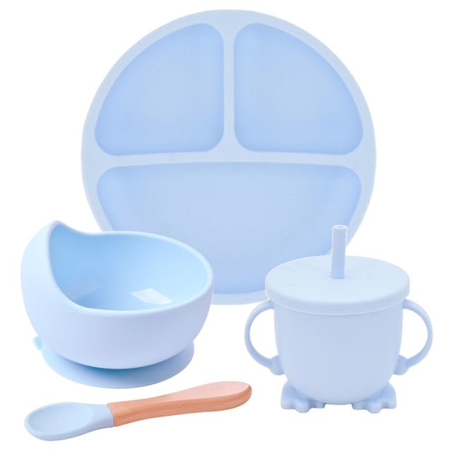 Silicone Baby Feeding Spoon Set