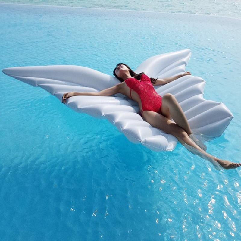 Angel Wings Inflatable Pool Floating Air Mattress