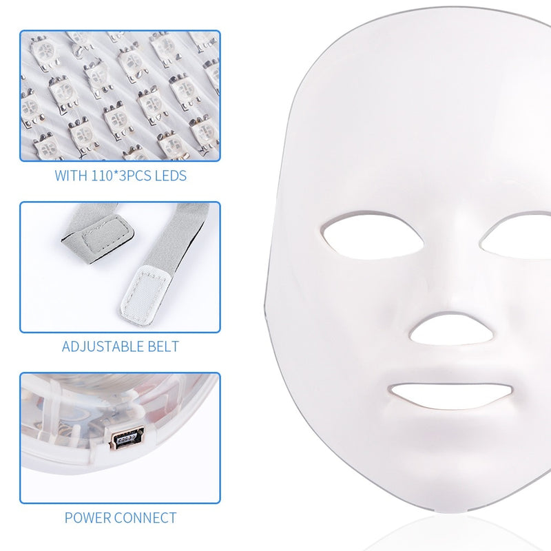 7 Colors LED Facial Mask