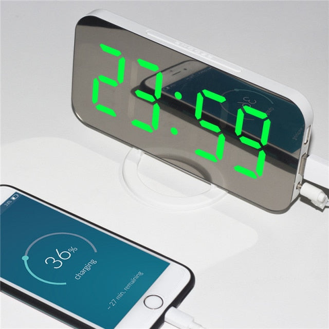 Digital LED Display Alarm Clock