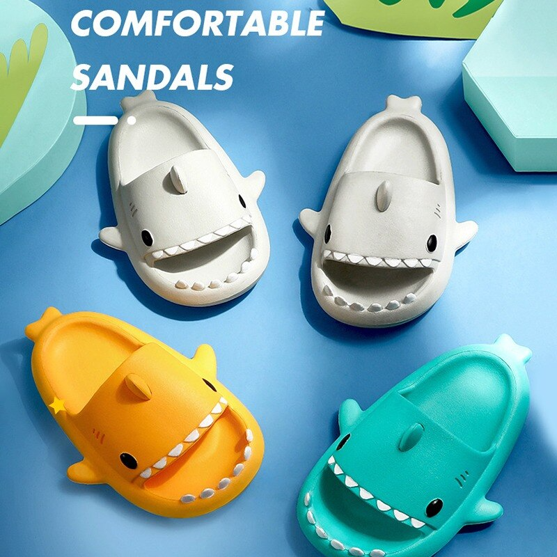 Kids Cute Shark Bath Slipper