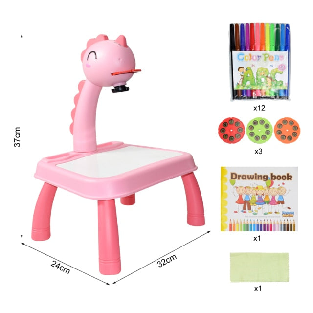 Children Led Projector Drawing Table