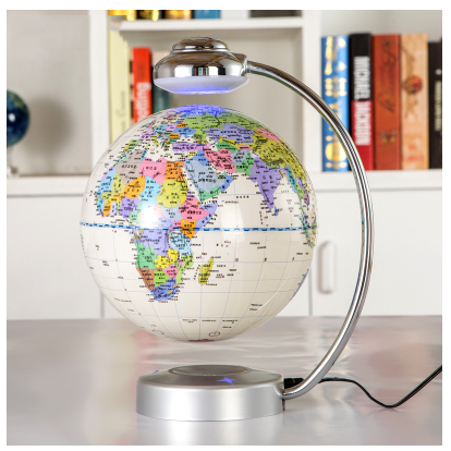 8 inch globe magnetic suspension office decoration