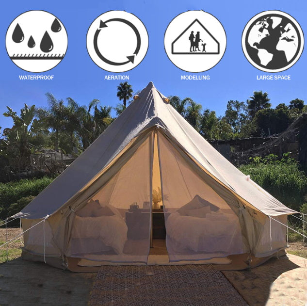 Waterproof Cotton Canvas Bell Tent