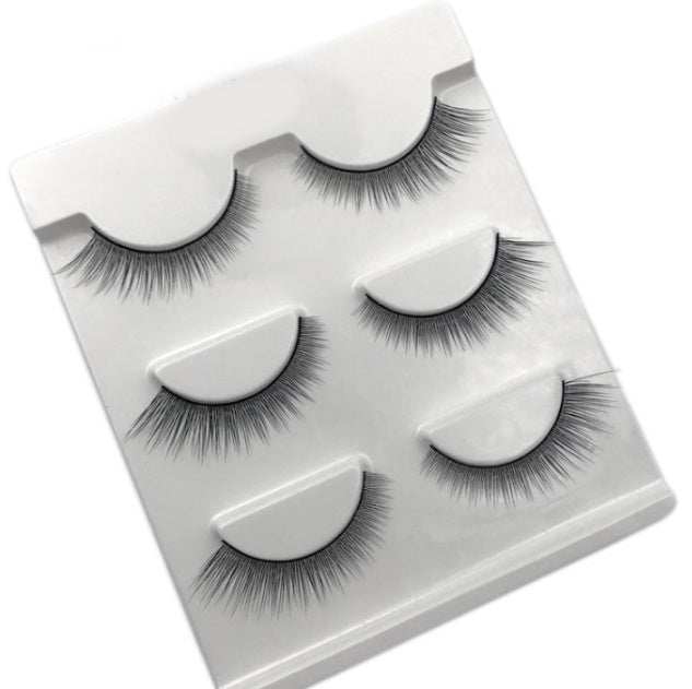 3 Pairs Natural False Eyelashes - globalishoppers