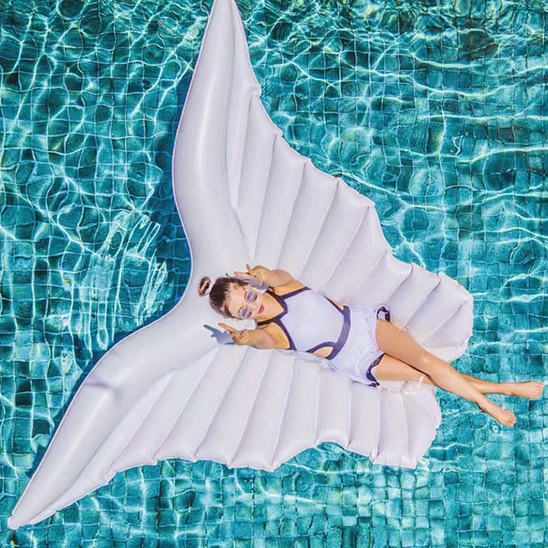 Angel Wings Inflatable Pool Floating Air Mattress