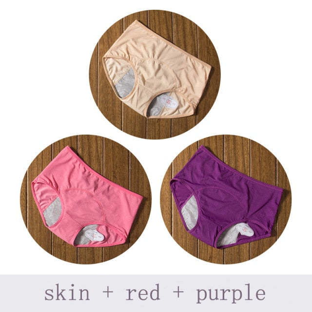 3pcs/Set Leak Proof Menstrual Panties