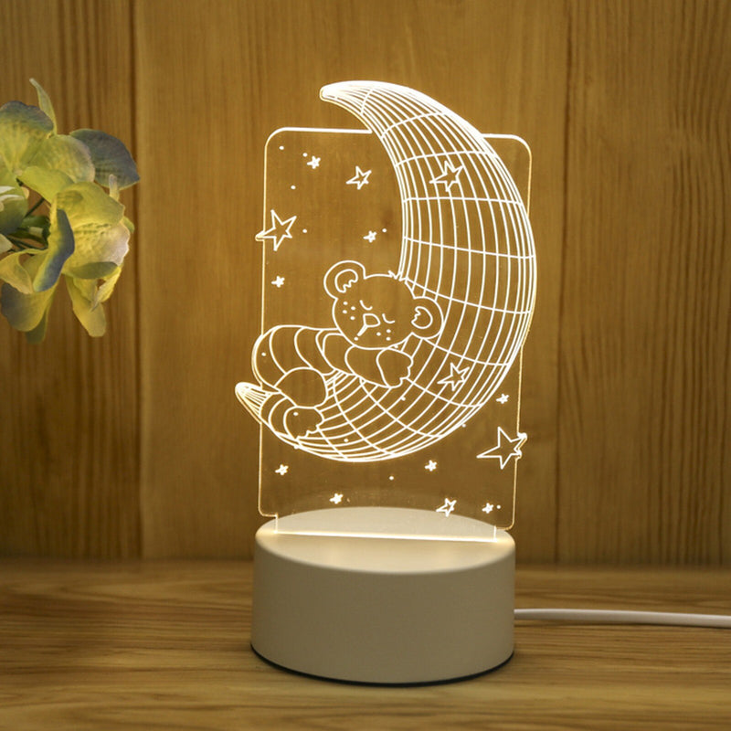 USB 3D Night Light Lamp