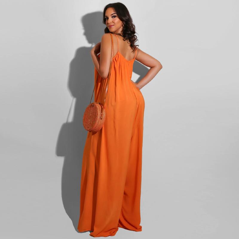 Summer Women Wide Leg Jumpsuit