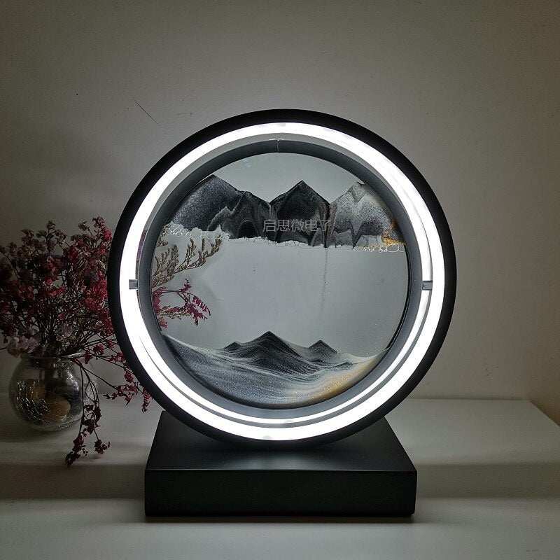 3D Circle Retro Table Lamp - globalishoppers