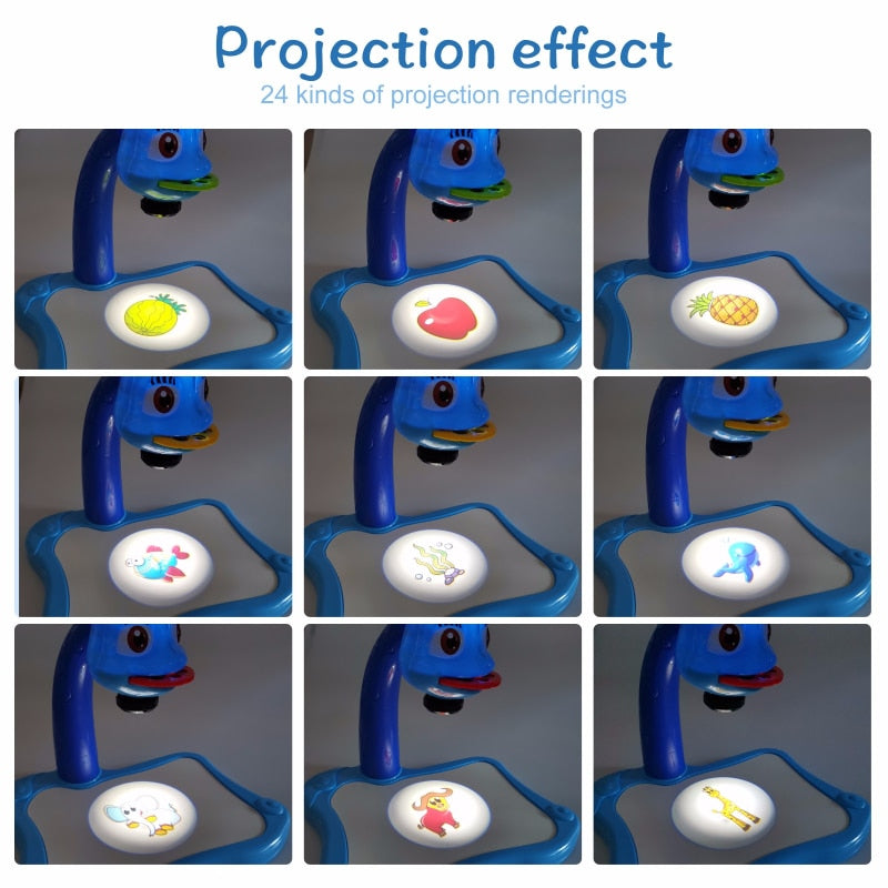 Children Led Projector Drawing Table