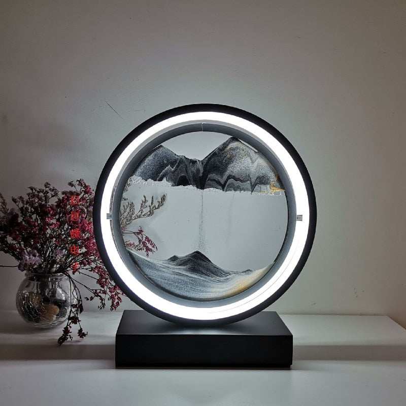 3D Circle Retro Table Lamp - globalishoppers