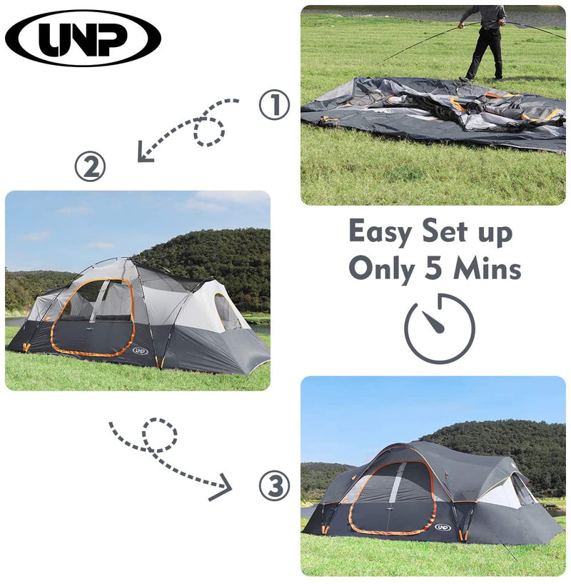 5 Large Mesh Windows Tent