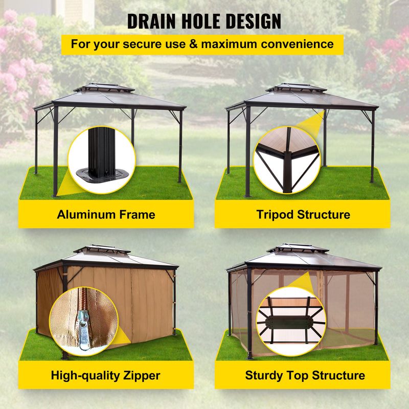 Outdoor Party Net Patio Shade Awning Shelter