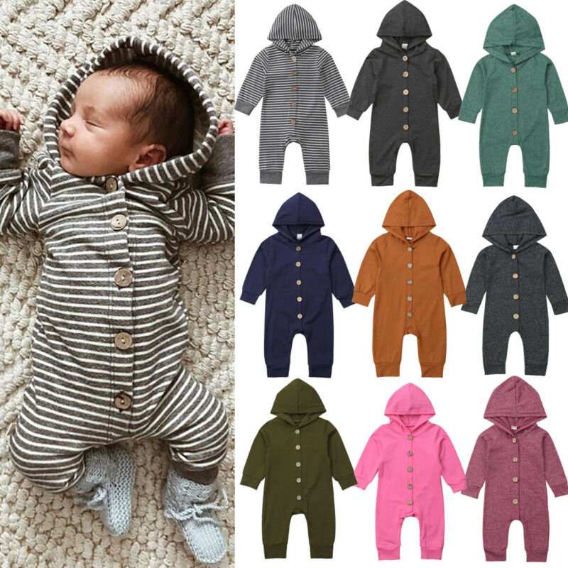 0-24M Toddler Baby Hooded Romper - globalishoppers