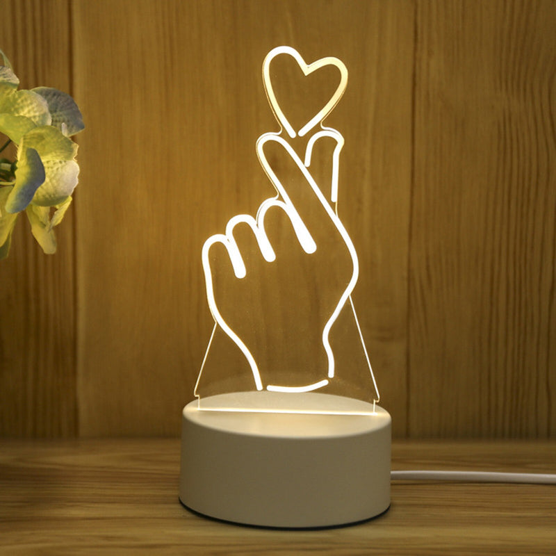 USB 3D Night Light Lamp