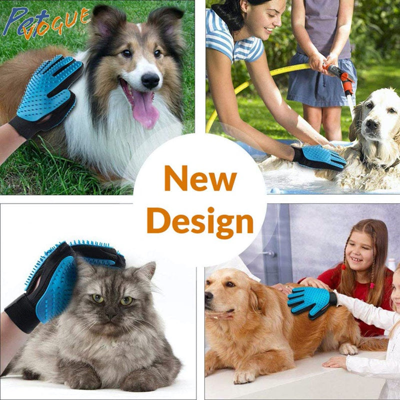 Pet Grooming Rubber Brush Glove