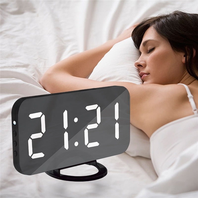 Digital LED Display Alarm Clock