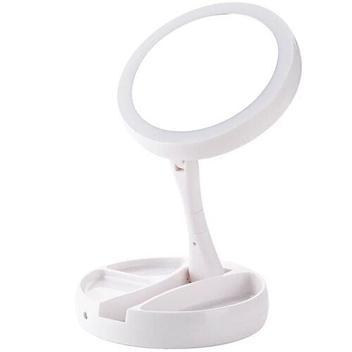 Foldable Charging LED Makeup Mirror