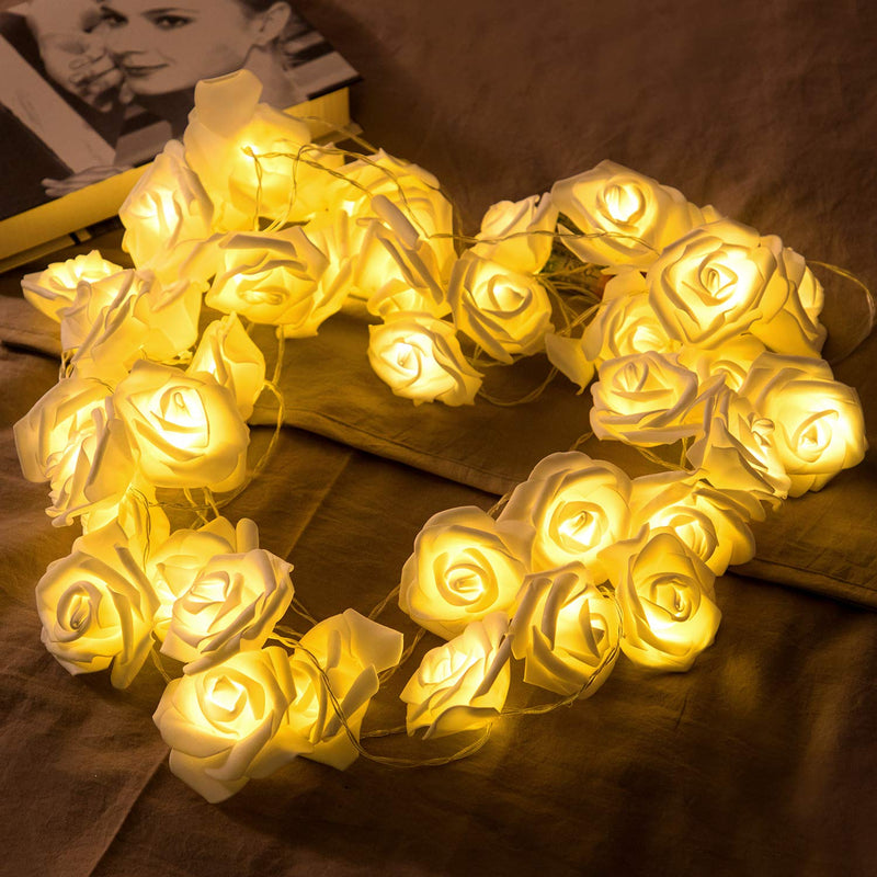 LED Rose Flower String Lights