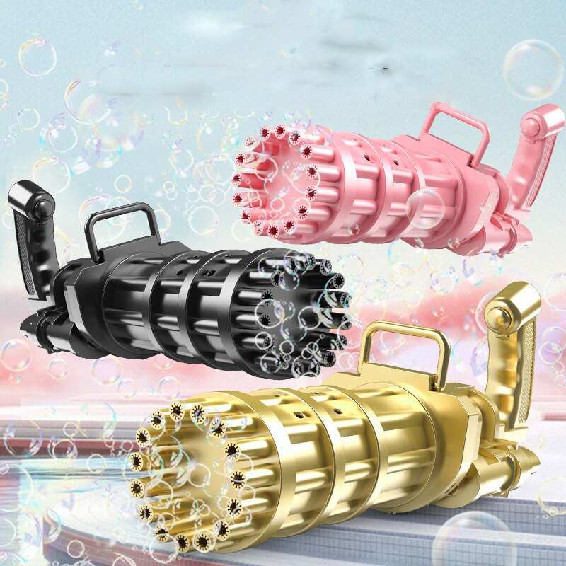 15/21 Holes Large Kids Gatling Bubble Gun Toys - globalishoppers