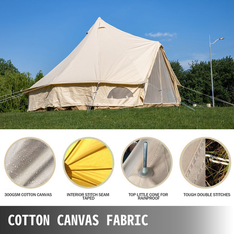 Waterproof Cotton Canvas Bell Tent