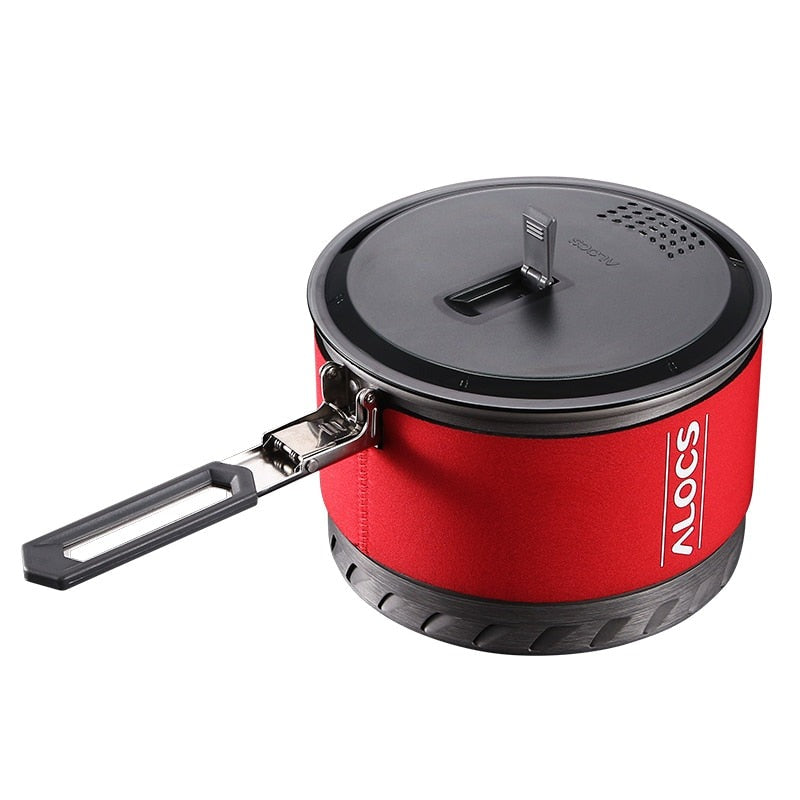 Outdoor Foldable Handle Cooking Pot