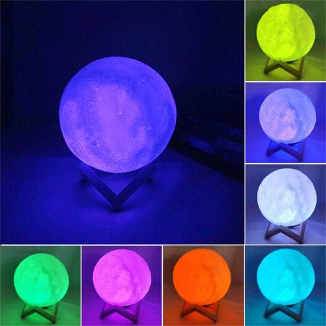 3D LED Moon Lamp - globalishoppers