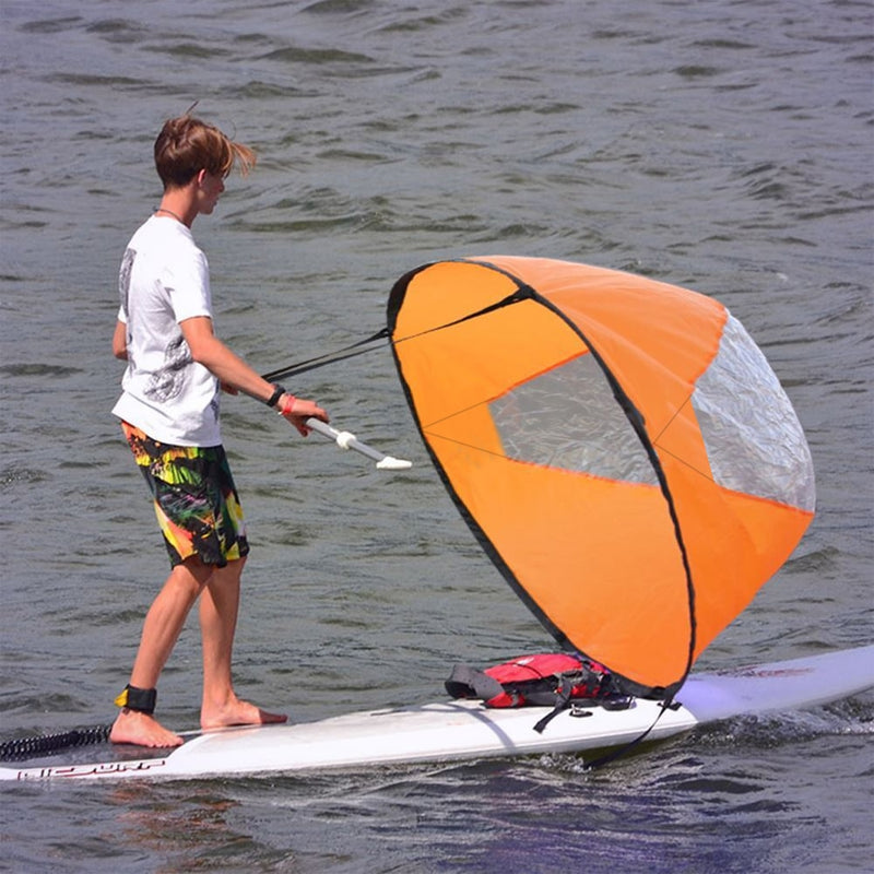 Clear Window Rowing Paddles Surfboard