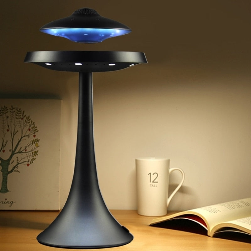 Magnetic Levitating Led Lamp with UFO speaker