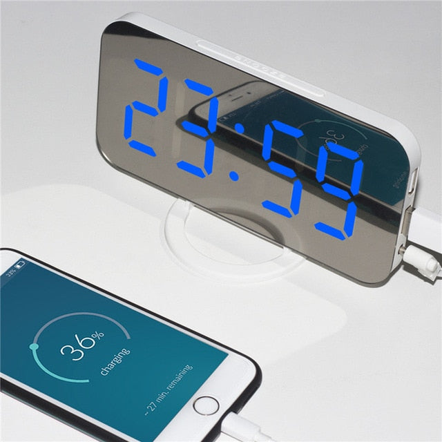 Digital LED Display Alarm Clock