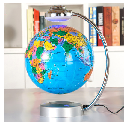 8 inch globe magnetic suspension office decoration