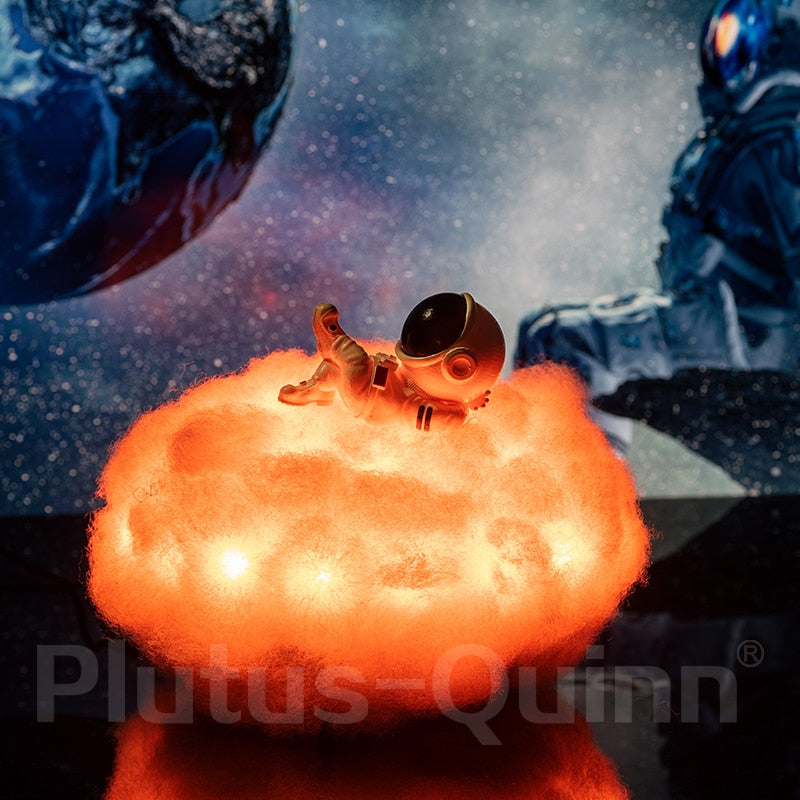 Colorful Clouds Astronaut Lamp