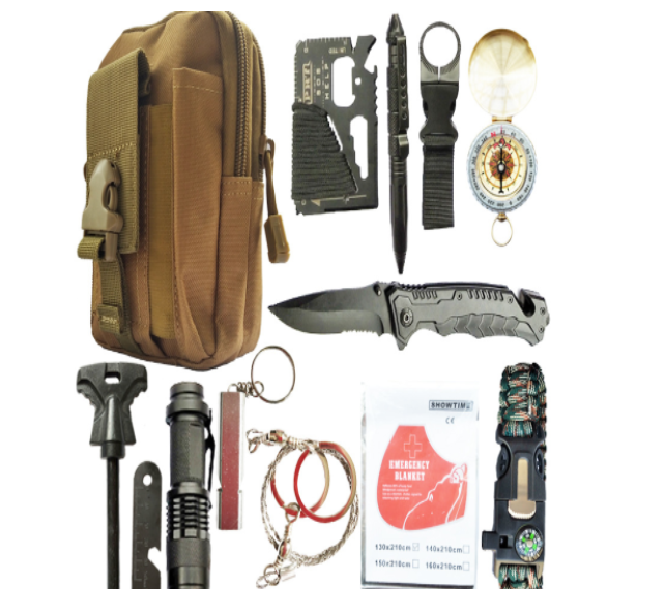 Multifunctional Outdoor Survival First Aid Kit