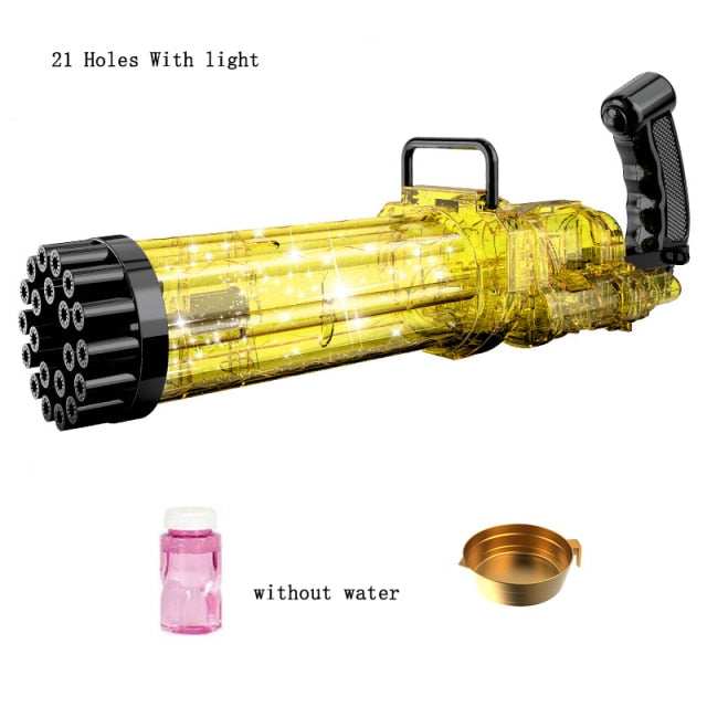 15/21 Holes Large Kids Gatling Bubble Gun Toys - globalishoppers