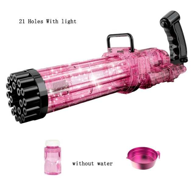 15/21 Holes Large Kids Gatling Bubble Gun Toys - globalishoppers