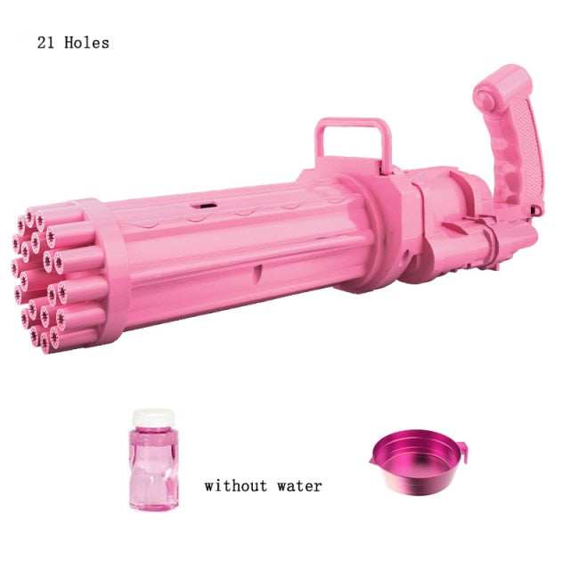 15/21 Holes Large Kids Gatling Bubble Gun Toys - globalishoppers