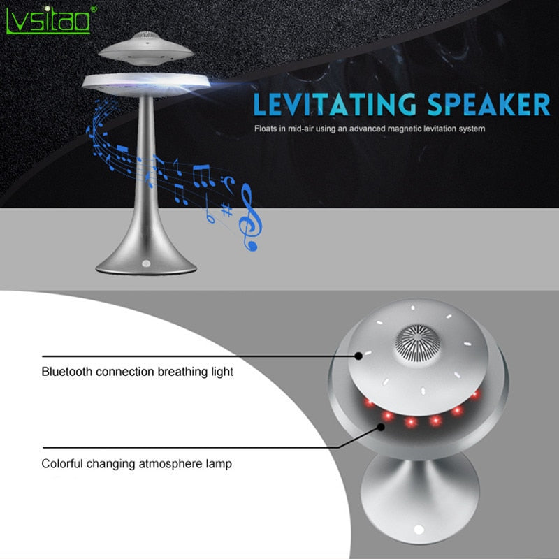 Magnetic Levitating Led Lamp with UFO speaker