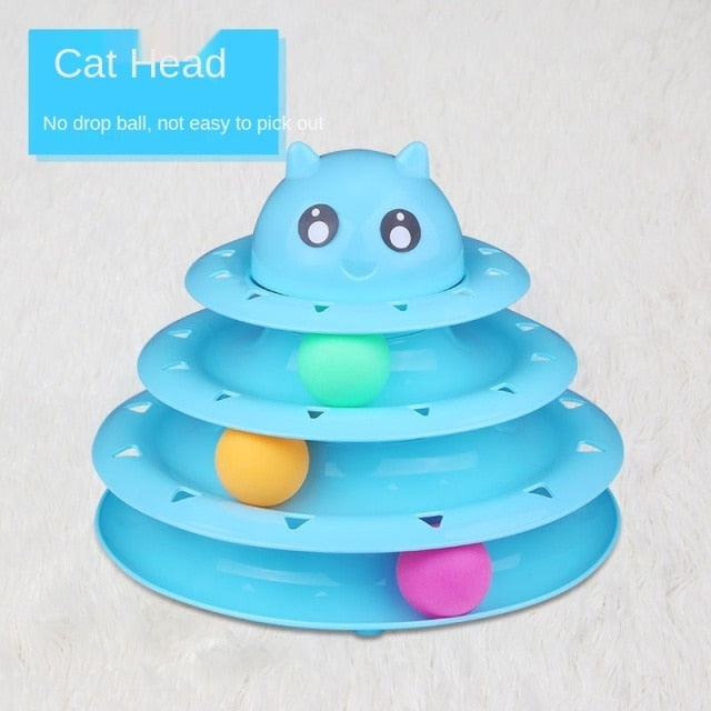 4 Layers Play Track Plate Cat Toys