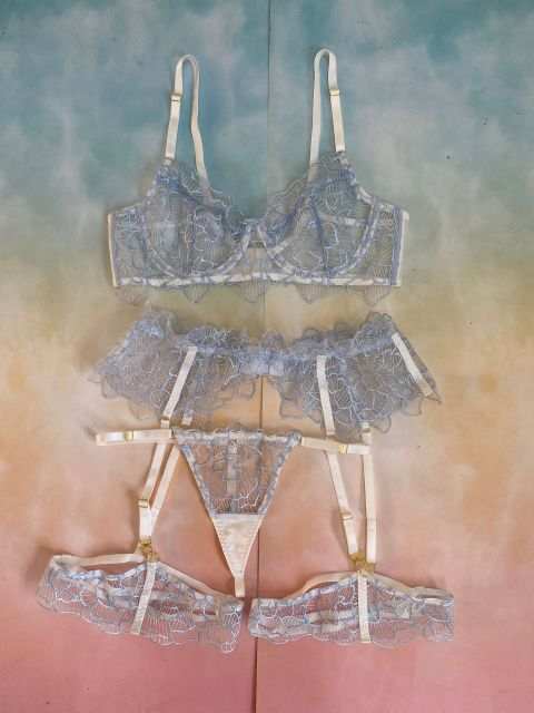 3-Piece Lace Bra Women Lingerie Set - globalishoppers