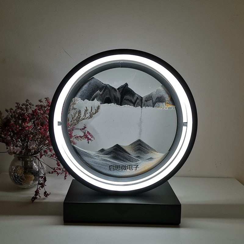 3D Circle Retro Table Lamp - globalishoppers