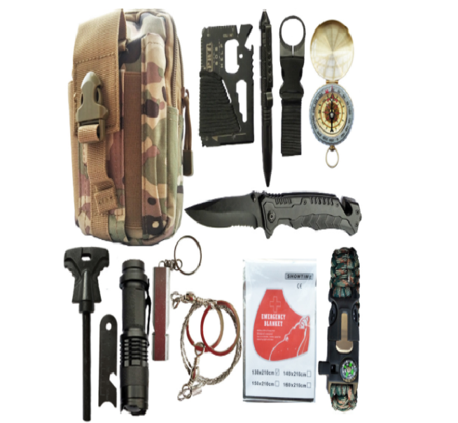 Multifunctional Outdoor Survival First Aid Kit