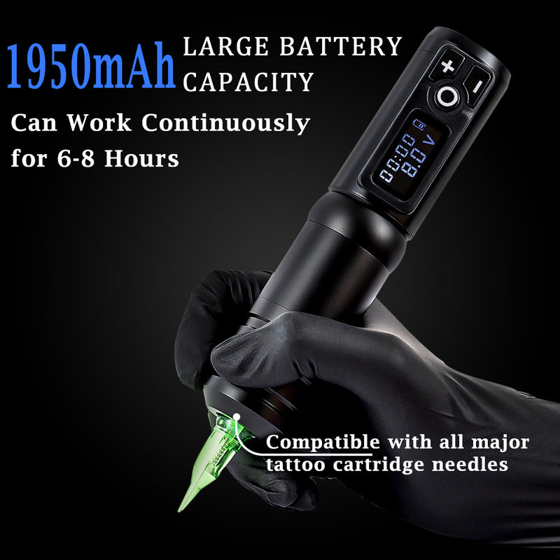 Ambition Flash wireless Tattoo pen machine 1650mAh Lithium Battery