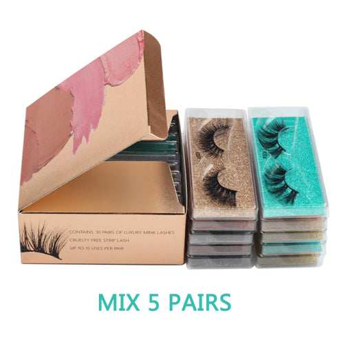 3D Mink Messy Eyelashes - globalishoppers