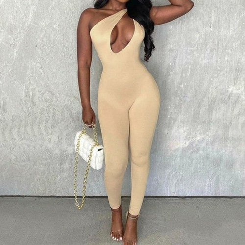 Sexy One Shoulder Bandage Jumpsuit