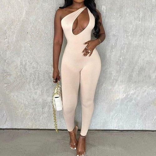 Sexy One Shoulder Bandage Jumpsuit