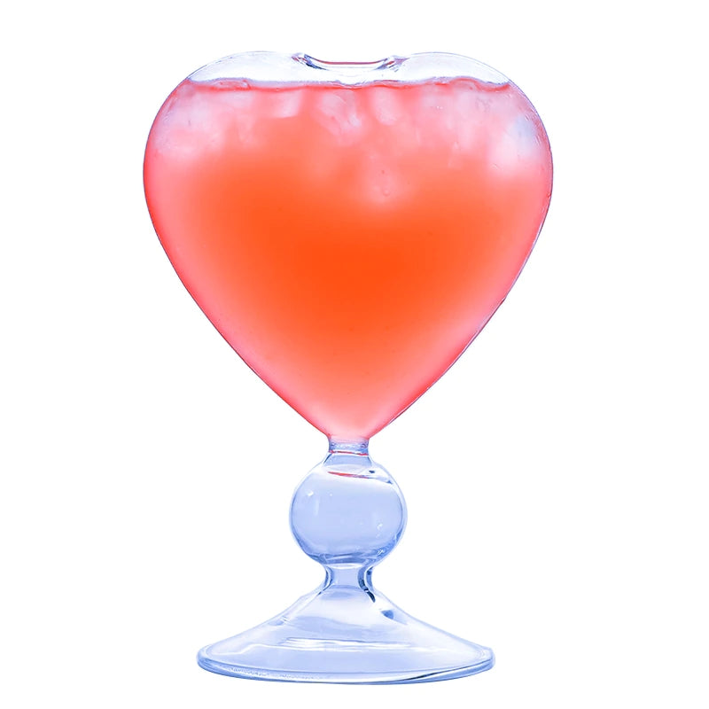 4PCS Creative Heart-Shaped Cocktail Glasses