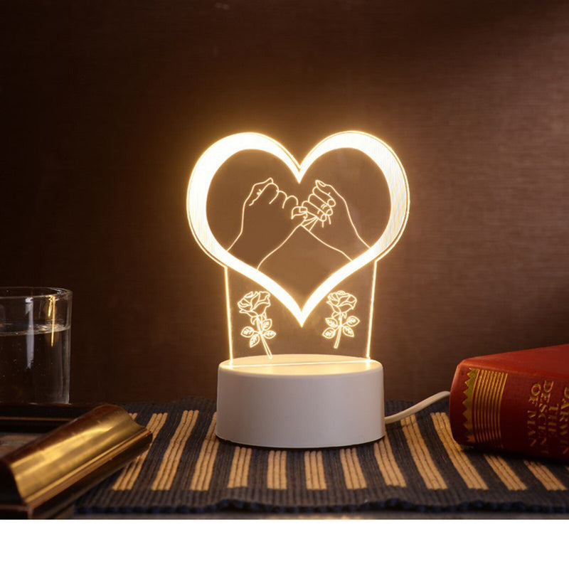 USB 3D Night Light Lamp